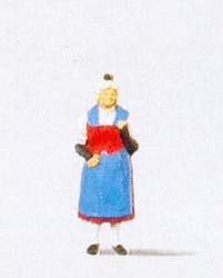 Preiser 29020 Woman in Swiss (Canton) National Costume Figure HO