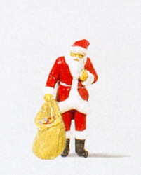 Preiser 29027 Santa Claus with Sack of Gifts Figure HO