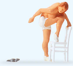 Preiser 29097 Escaping the Mouse Figure HO