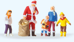 Preiser 29098 Father Christmas with Children Figure HO