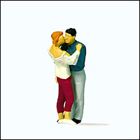 Preiser 28122 Kissing Couple Figure HO
