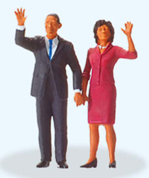 Preiser 28144 President Obama and the First Lady Figure HO