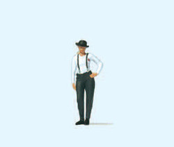 Preiser 28230 Woman in Bowler Hat Figure HO