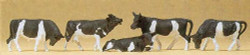 Preiser 14155 Cows (5) Standard Figure Set HO