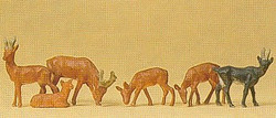Preiser 14178 Reindeer (6) Standard Figure Set HO