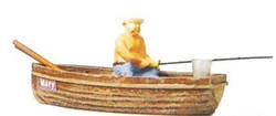 Preiser 28052 Angler in a Boat Figure HO