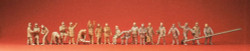 Preiser 16351 Firemen (20) Unpainted Figures HO