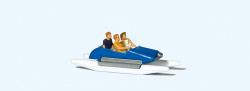 Preiser 10682 Family in Blue Pedal Boat (3) Exclusive Figure Set HO