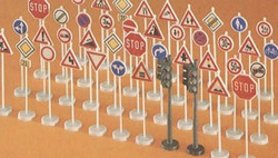 Preiser 18203 Traffic Signs (40) Kit HO