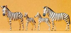 Preiser 20387 Circus Zebras (4) Figure Set HO