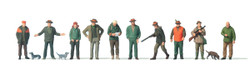 Preiser 10803 Hunters (10) & Helpers (3) Exclusive Figure Set HO