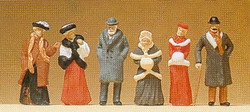 Preiser 12197 Passers By Winter 1900 (6) Exclusive Figure Set HO