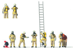 Preiser 10774 Firemen in Breathing Apparatus (6) Exclusive Figure Set HO
