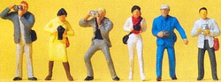 Preiser 14080 Photographers (6) Standard Figure Set HO