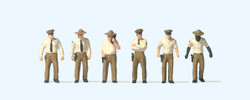 Preiser 10796 US Sheriff Deputies (6) Exclusive Figure Set HO