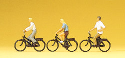 Preiser 10336 Young Cyclists (3) Exclusive Figure Set HO