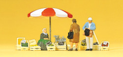 Preiser 10337 Seated Market Seller and Customers (2) Exclusive Figure Set HO