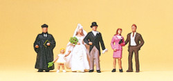 Preiser 10057 Protestant Wedding Group (6) Exclusive Figure Set HO