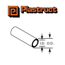 Plastruct 90608 (TBFS-12P) Tube 9.5mm 5pc