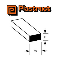 Plastruct 90748 (MS-419P) Rectangular 1x4.8mm 10pc