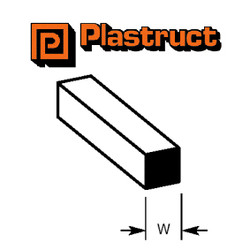 Plastruct 90770 (MS-100P) Square Rod 2.5mm 10pc