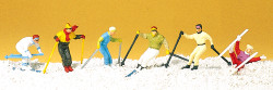 Preiser 10313 Downhill Skiers (6) Exclusive Figure Set HO