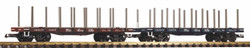 Piko 38778 Denver & Rio Grande Western Bogie Stake Wagon Set (2) G Gauge