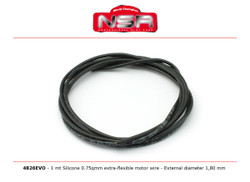 NSR 4826EVO 1m Silicone 0.75Qmm Extra Flexible Motor Wire 1.8mm Dia 1:32