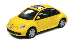 Cararama 431380 VW New Beetle Yellow O Gauge