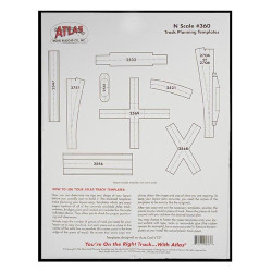 Atlas 0360 N Scale Track Planning Templates