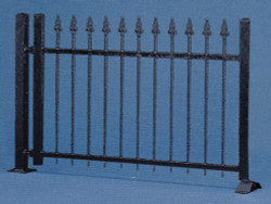 Vollmer 45007 Black Iron Fence 192x0.1x1.1cm Kit HO