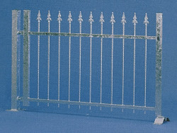Vollmer 45008 Aluminium Iron Fence 192x0.1x1.1cm Kit HO