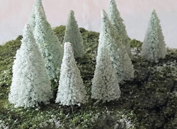 Rock Island Hobby 24201  Snow Covered Dense Pine Trees 50mm (12)