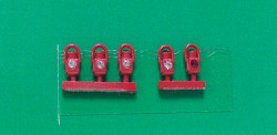 Springside DA2 GWR Red Head and Tail Lamps (5) OO Gauge