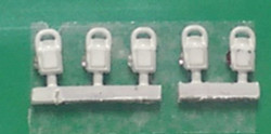 Springside DA4 LMS White Head and Tail Lamps (5) OO Gauge