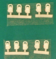 Springside DA4-2 LMS White Head and Tail Lamps (10) OO Gauge