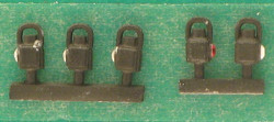 Springside DA4A LMS Black Head and Tail Lamps (5) OO Gauge