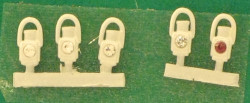Springside DA1 GWR White Head and Tail Lamps (5) OO Gauge