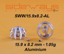 Sideways SWW15.9X8.2-AL Aluminium Wheel Version Light 15.9x8.2mm 2.38mm 1:32