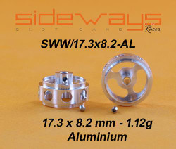 Sideways SWW17.3X8.2-AL Aluminium Wheel Version Light 17.3x8.2mm 2.38mm 1:32