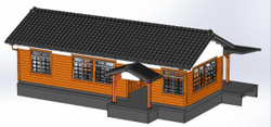 Kato 23-241 Local Line Small Station Building (Pre-Built) N Gauge