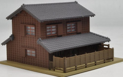 Kato 23-452 Diotown Traditional LH Corner Shop with Eaves (Pre-Built) N Gauge