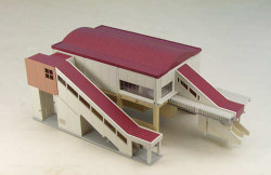 Kato 23-122 City Overhead Station with Footbridge Access (Pre-Built) N Gauge