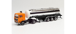 Herpa 312622 Volvo F12 Chrome Tank Semitrailer VEB Deutrans HO