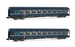 Arnold HIN4343 SNCF Degrade T2 Sleeper Coach Set (2) V N Gauge