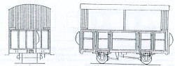 Dundas Models DM34 Open Two Compartment 4 Wheel Coach Kit OO9 Gauge