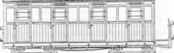 Dundas Models DM61 Festiniog Style 4 Compartment Planked Bogie Coach Kit OO9