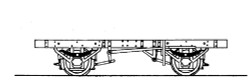 Dundas Models DMDT04 Tralee and Dingle Railway 4 Wheel Chassis Kit OO9 Gauge