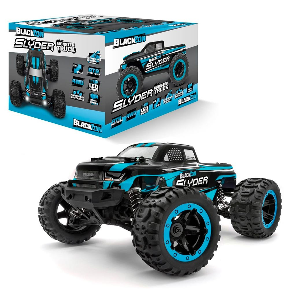 BlackZon Slyder 4WD 1:16 RTR RC Monster Truck - Blue/Black - Jadlam Toys &  Models - Buy Toys & Models Online