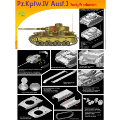 Dragon 7409 Pz.Kpfw.IV Ausf J Early Production 1:72 Plastic Model Kit